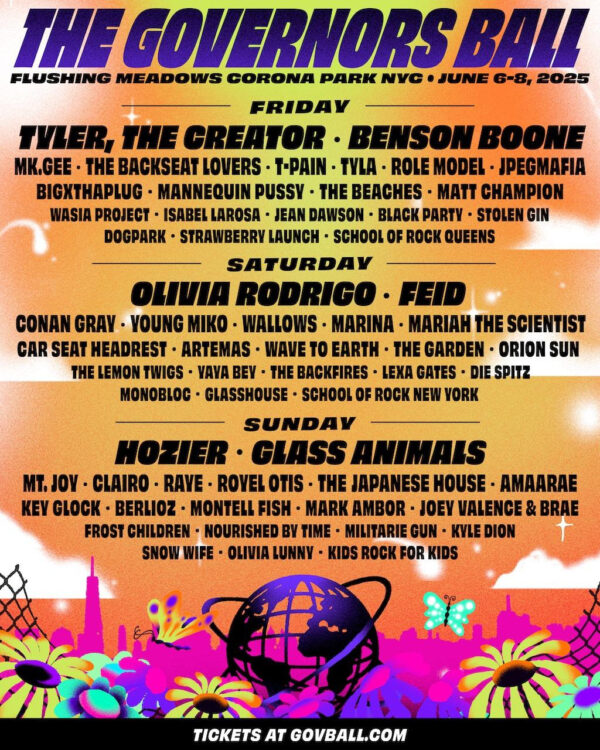 Governors Ball 2025 Lineup Announced